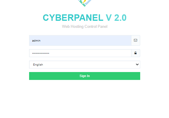 Access CyberPanel: