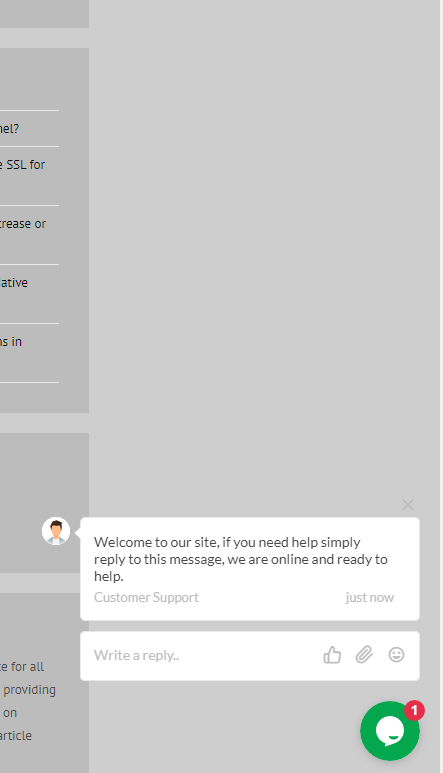 live chat on your WordPress site.