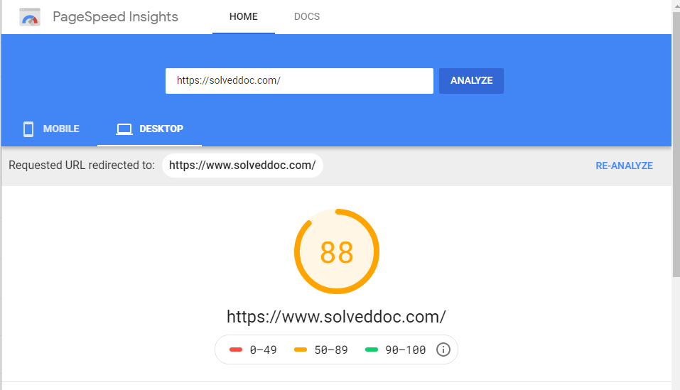 Google PageSpeed Insights