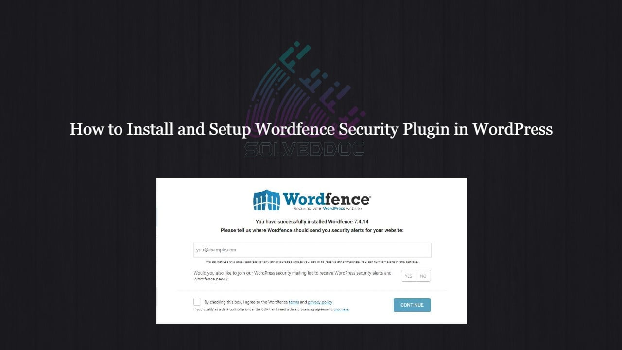 How to Install and Setup Wordfence Security Plugin in WordPress