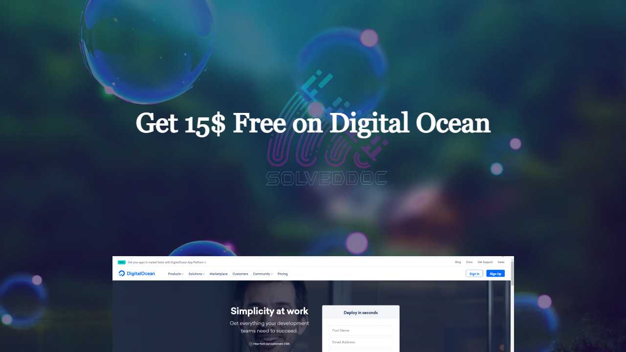 Get 15$ Free on Digital Ocean