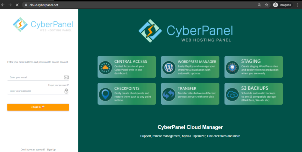 CyberPanel Cloud