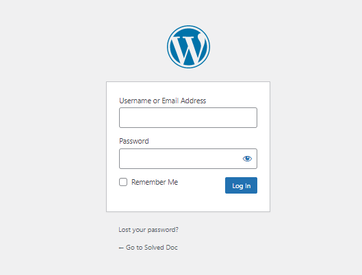 Login to your WordPress: