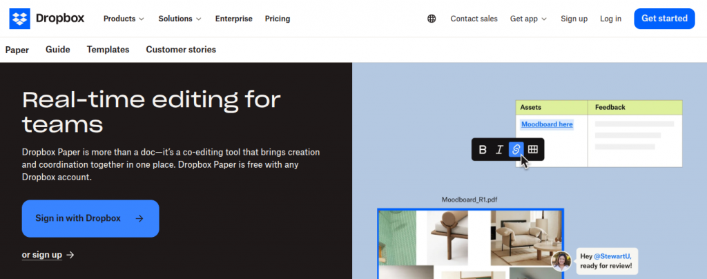 Dropbox paper